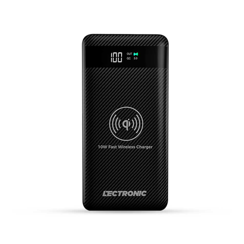 Electroniq Hyper Wireless Power Bank – 20000 mAh – Black