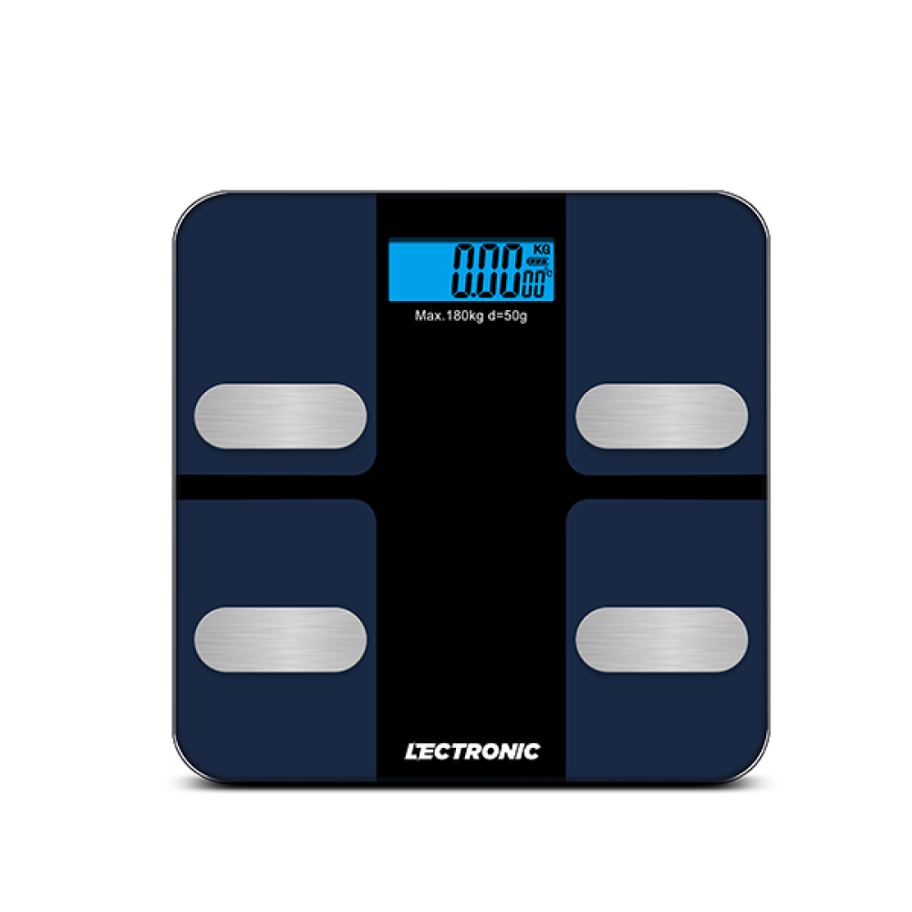 Lectronic Smart Digital Scale - Holds up to 180 kg - Blue